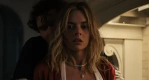 borderline poster with Samara Weaving and Ray Nicholson